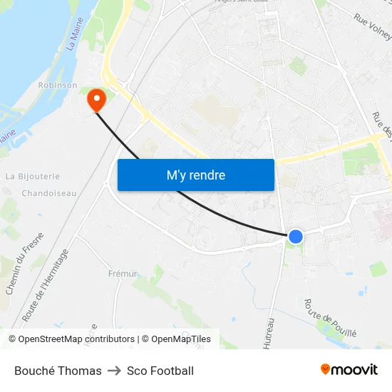 Bouché Thomas to Sco Football map