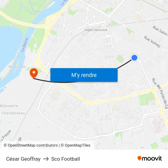César Geoffray to Sco Football map