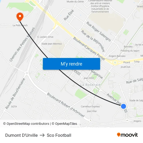 Dumont D'Urville to Sco Football map