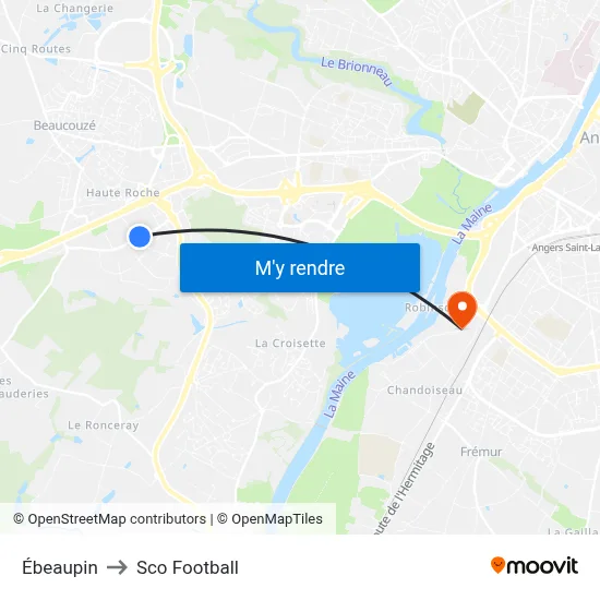 Ébeaupin to Sco Football map