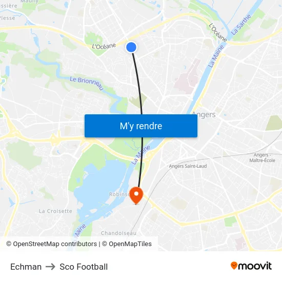 Echman to Sco Football map
