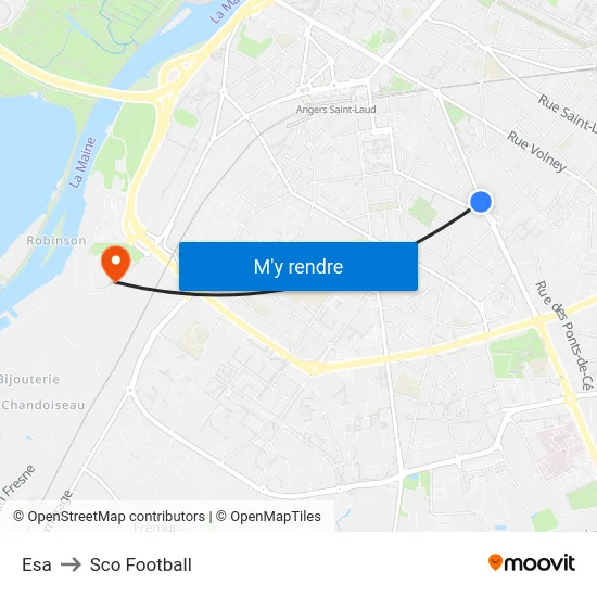 Esa to Sco Football map
