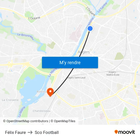 Félix Faure to Sco Football map