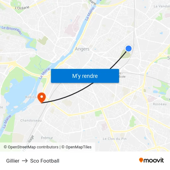 Gillier to Sco Football map