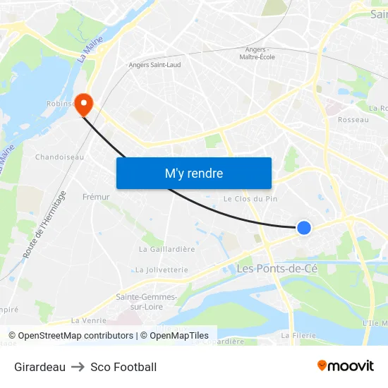 Girardeau to Sco Football map