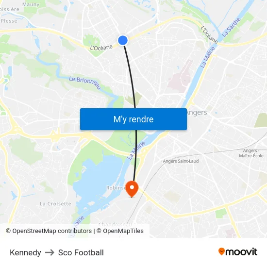 Kennedy to Sco Football map