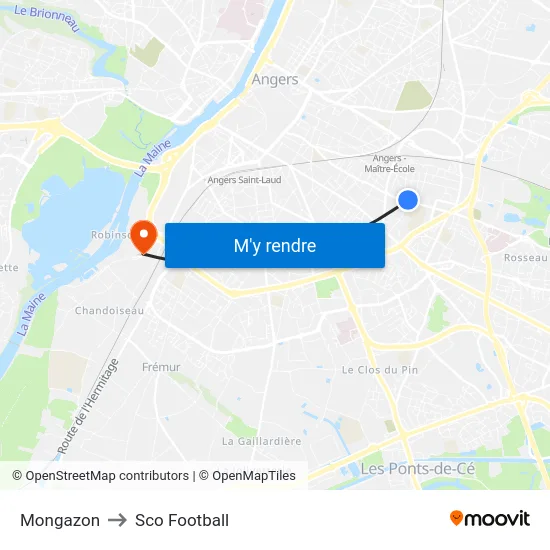 Mongazon to Sco Football map