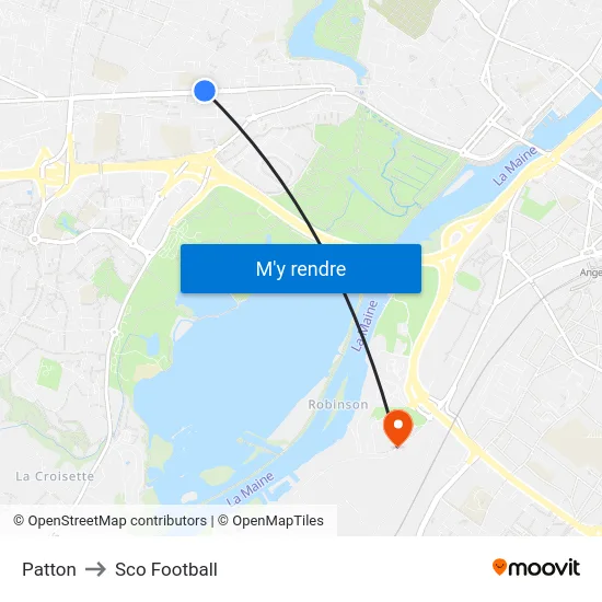 Patton to Sco Football map