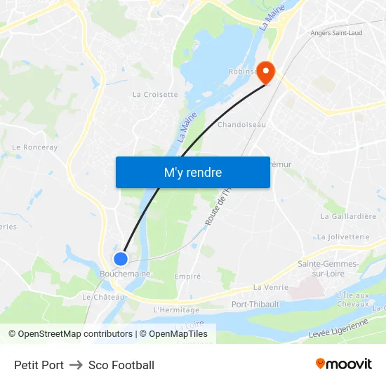 Petit Port to Sco Football map