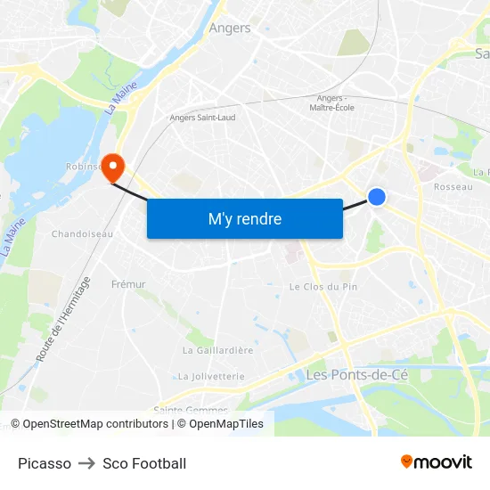 Picasso to Sco Football map