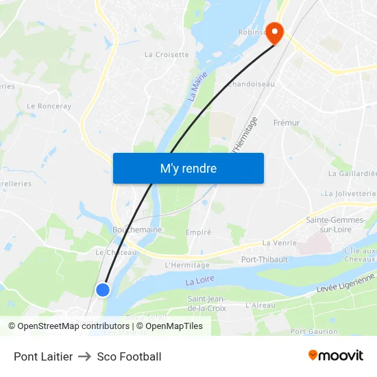 Pont Laitier to Sco Football map