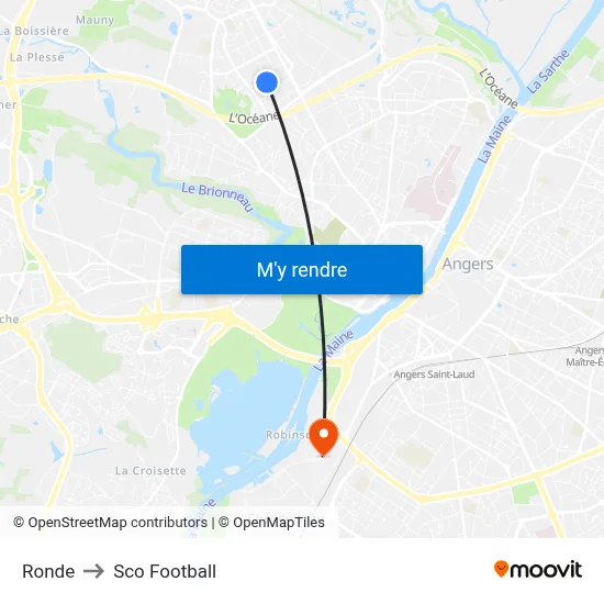 Ronde to Sco Football map