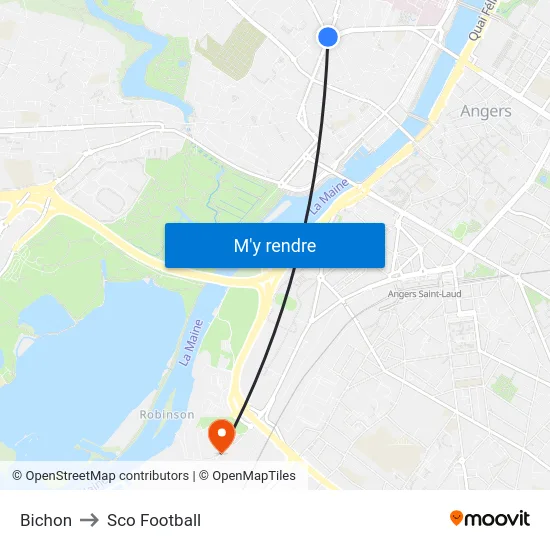 Bichon to Sco Football map