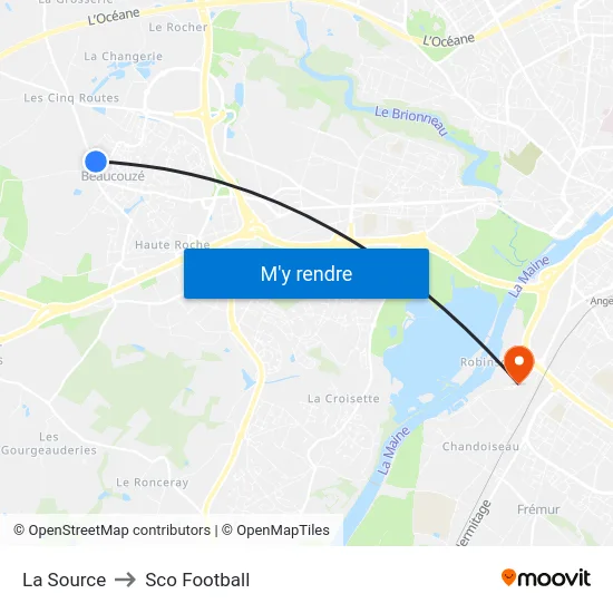 La Source to Sco Football map