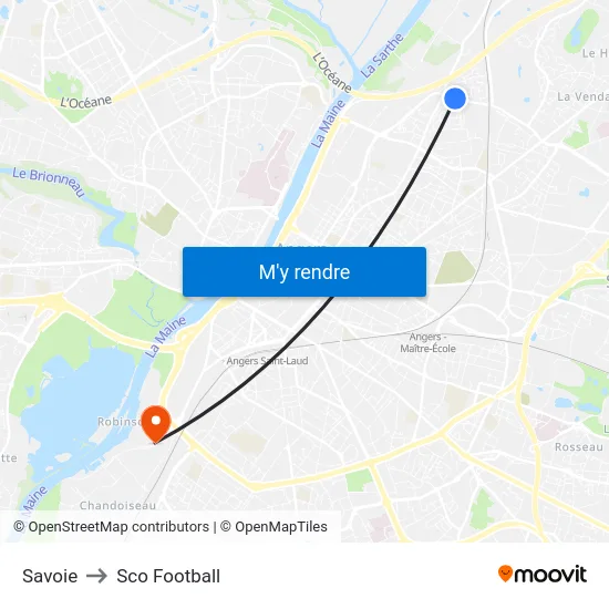 Savoie to Sco Football map