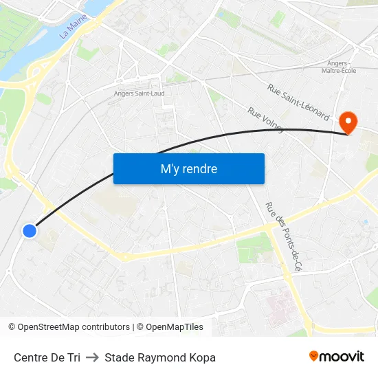 Centre De Tri to Stade Raymond Kopa map
