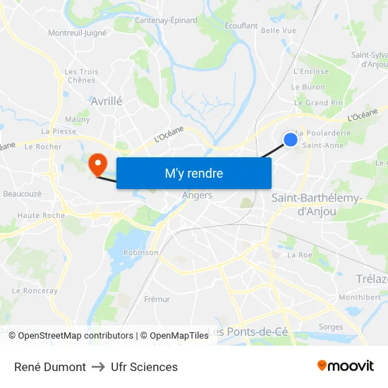 René Dumont to Ufr Sciences map