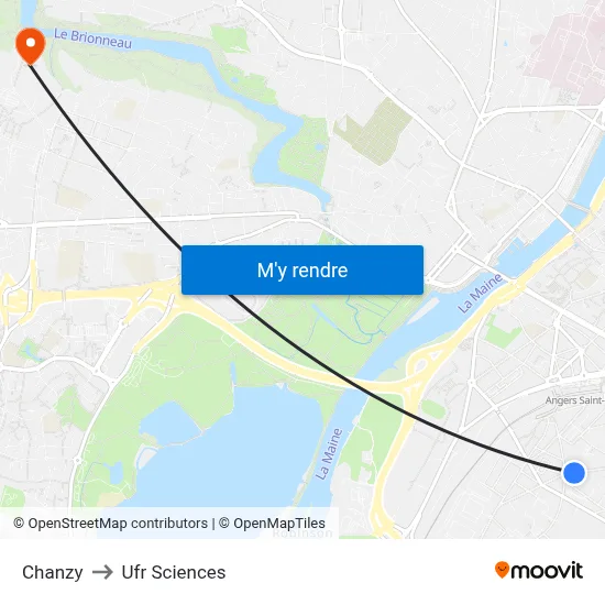 Chanzy to Ufr Sciences map