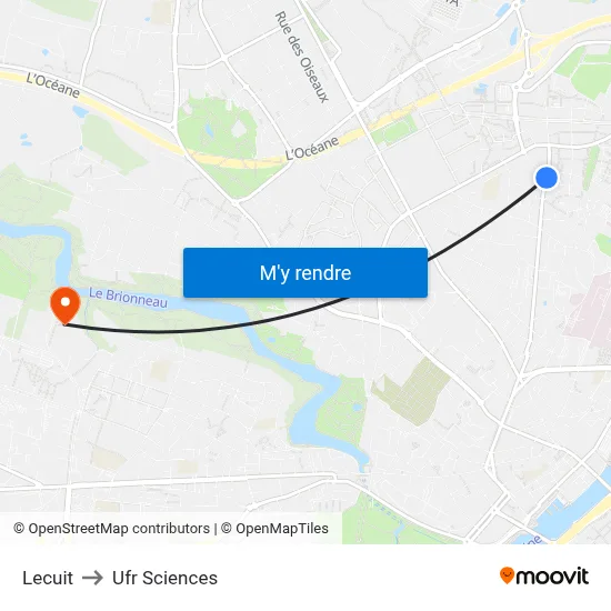 Lecuit to Ufr Sciences map