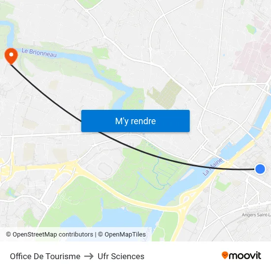 Office De Tourisme to Ufr Sciences map