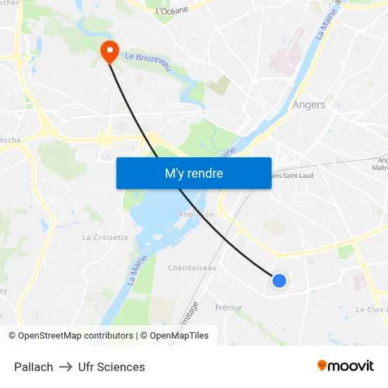 Pallach to Ufr Sciences map