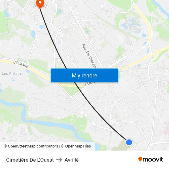 Cimetière De L’Ouest to Avrillé map