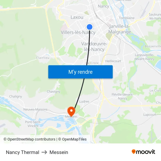 Nancy Thermal to Messein map