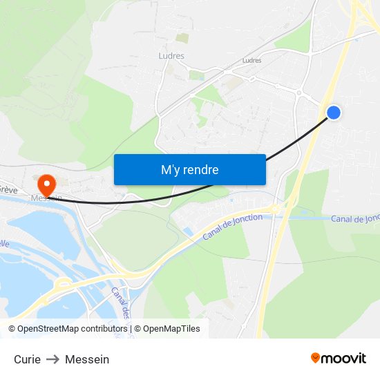 Curie to Messein map