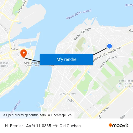 H.-Bernier - Arrêt 11-0335 to Old Quebec map