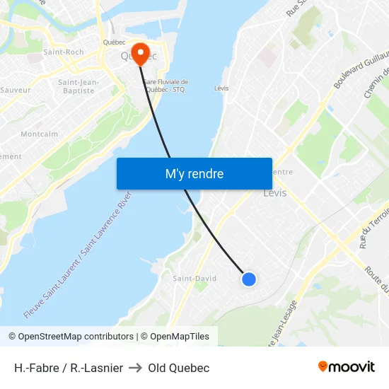 H.-Fabre / R.-Lasnier to Old Quebec map