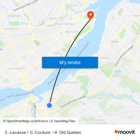 E.-Lacasse / G.-Couture to Old Quebec map