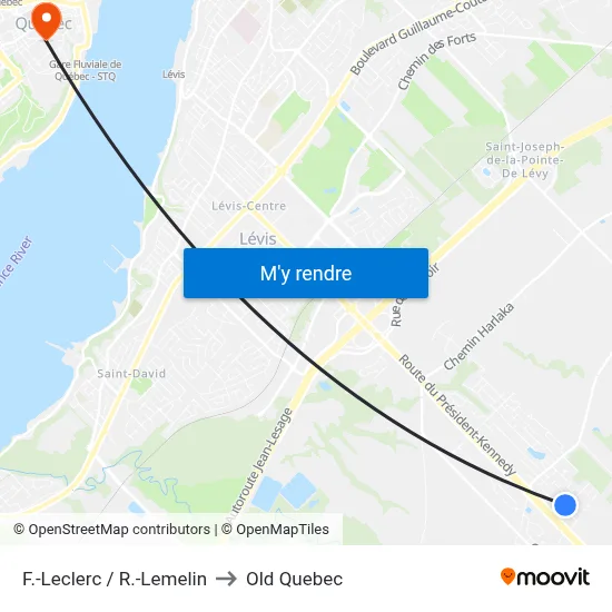 F.-Leclerc / R.-Lemelin to Old Quebec map
