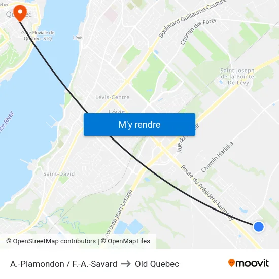 A.-Plamondon / F.-A.-Savard to Old Quebec map