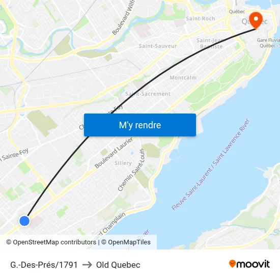 G.-Des-Prés/1791 to Old Quebec map