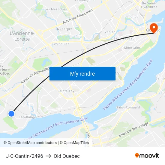 J-C-Cantin/2496 to Old Quebec map