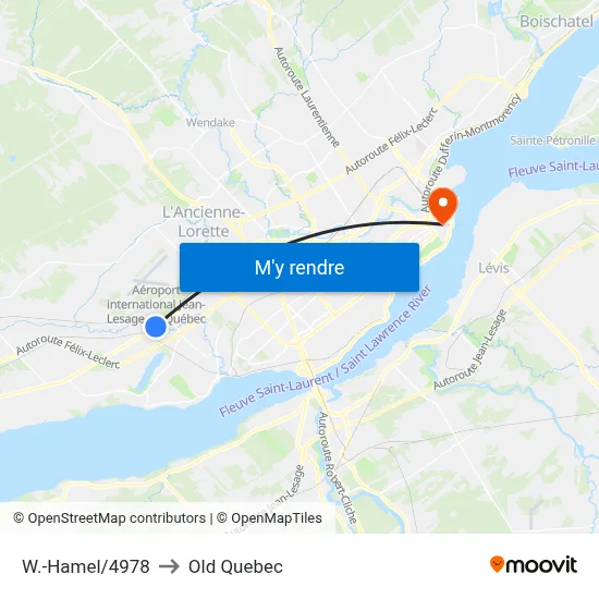 W.-Hamel/4978 to Old Quebec map