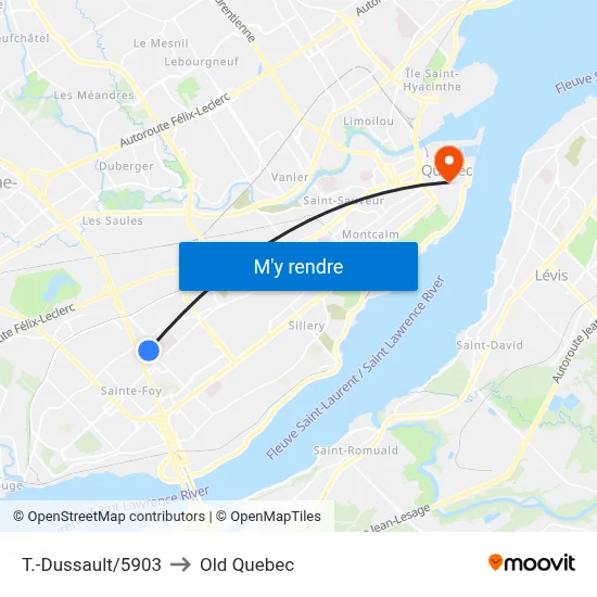 T.-Dussault/5903 to Old Quebec map