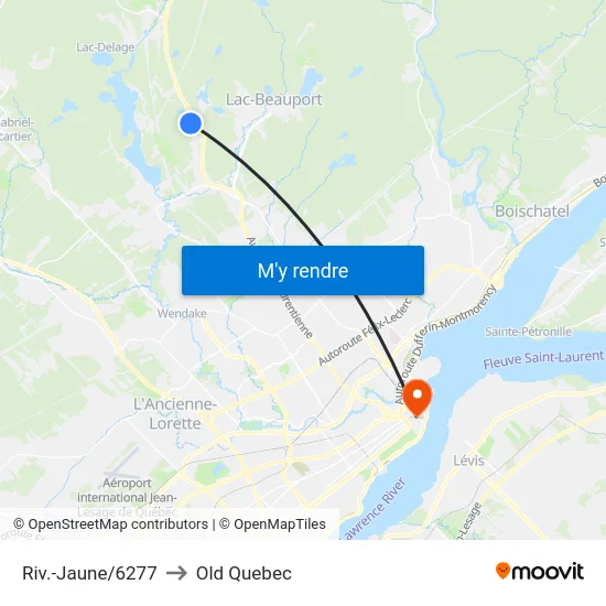 Riv.-Jaune/6277 to Old Quebec map