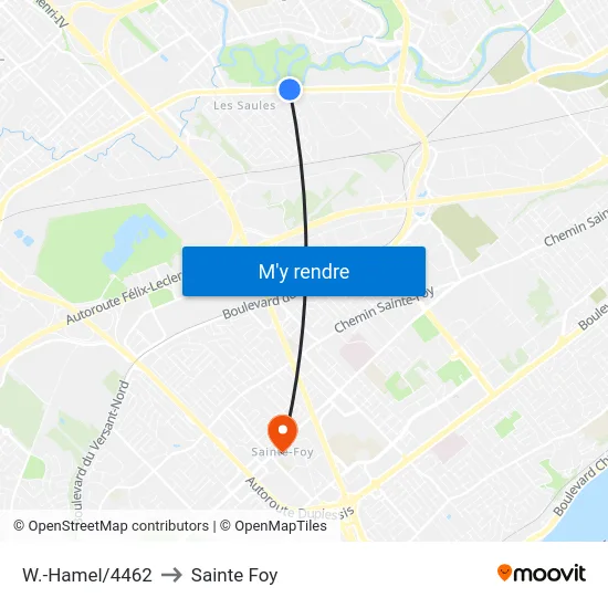 W.-Hamel/4462 to Sainte Foy map