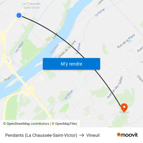 Pendants (La Chaussée-Saint-Victor) to Vineuil map