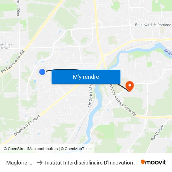 Magloire / Marini to Institut Interdisciplinaire D'Innovation Technologique (3it) map