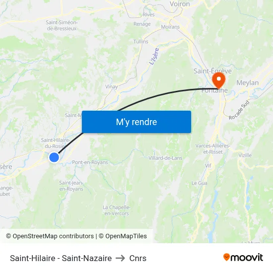 Saint-Hilaire - Saint-Nazaire to Cnrs map