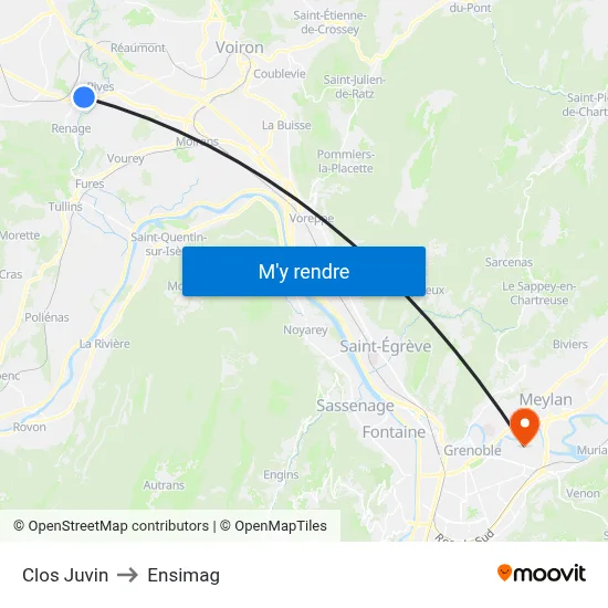 Clos Juvin to Ensimag map