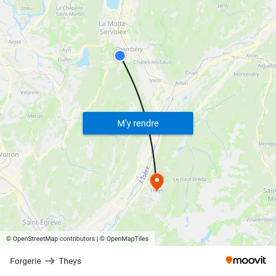 Forgerie to Theys map