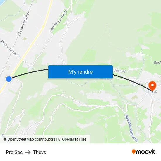 Pre Sec to Theys map