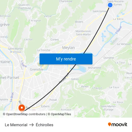 Le Memorial to Échirolles map