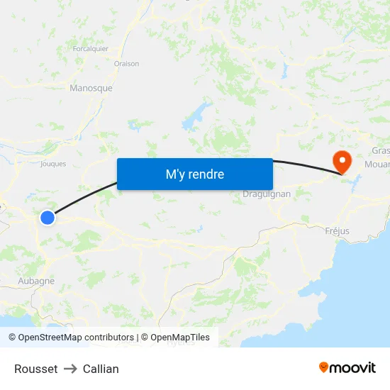 Rousset to Callian map