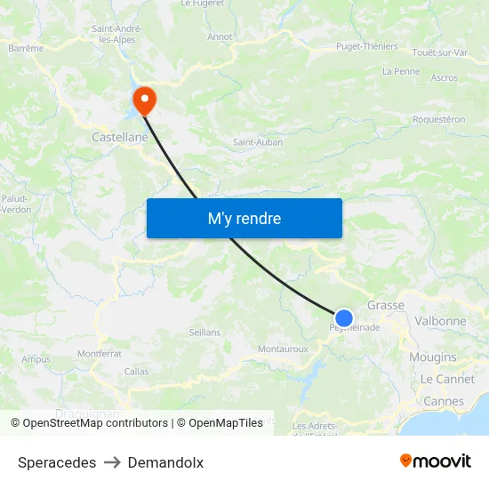 Speracedes to Demandolx map