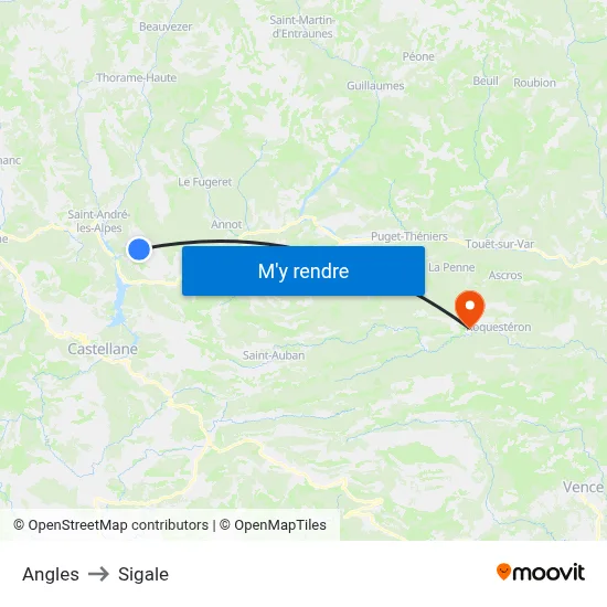Angles to Sigale map