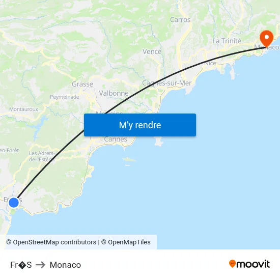 Fr�S to Monaco map